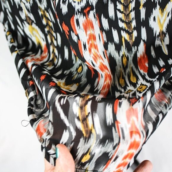 Grass Collection Sheer Blouse Graphic Prin… - Picture 5 of 6